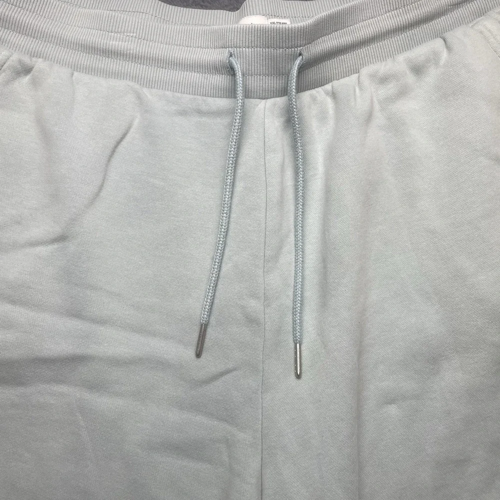 Calvin Klein Jeans CK Shorts Monogram Logo Fleece Shorts Size 2XL Men Light Blue